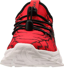 Load image into Gallery viewer, BRONAX Big Boys Athletic Shoes Slip On Size 4 Sapatos para Niños Comfortable Lightweight No Lace Gym Running Tennis Sneaker for Big Kids Red