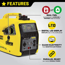 Load image into Gallery viewer, Champion Power Equipment 100402 2000-Watt Dual Fuel Portable Inverter Generator, Parallel Ready