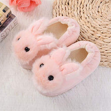 Load image into Gallery viewer, AyFUN Baby Girl's Bunny Slipper Warm House Shoes Pink US 5-6