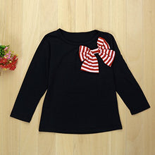 Load image into Gallery viewer, Newborn Baby Boys Girls Breathable Bowknot Dress Top Striped Pants Outfits Set Bowknot Dress