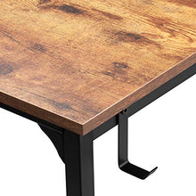 Load image into Gallery viewer, CubiCubi Computer Desk 47" Study Writing Table for Home Office, Industrial Simple Style PC Desk, Black Metal Frame, Rustic