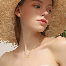 Load image into Gallery viewer, ZENI Butterfly Earrings for Women 14K Gold Plated 925 Sterling Silver Hypoallergenic Small Stud Earrings Jewelry Gift