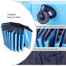 Load image into Gallery viewer, Jasonwell 1 PCS Foldable Dog Pool Collapsible Dog Pet Pool Bathing Tub Kiddie Pool Size L And 1 PCS Sprinkler for Kids Splash Pad Play Mat 60" Baby Wading Pool Summer Outdoor Water Toys Kids Sprinkler