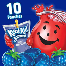 Load image into Gallery viewer, Kool-Aid Jammers Blue Raspberry Artificially Flavored Kids Soft Drink (10 ct Box, 6 fl oz Pouches)