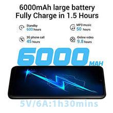 Load image into Gallery viewer, OUKITEL K9 Unlocked Cell Phones 7.12" FHD+ Water Drop Screen 4GB RAM+64GB ROM,16MP+8MP Dual Camera, 6000mAh Battery 4G Android 9.0 Unlocked Smartphones, Dual SIM Smartphone Support OTG(Black)