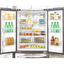 Load image into Gallery viewer, iDesign Plastic Beverage Fridge Organizer with Lid, Clear Plastic – 13.84” x 5.7” x 5.8” – Kitchen Storage Container with Versatile Design, Ideal for Pantry, Refrigerator or Cabinet Organization