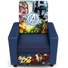 Load image into Gallery viewer, Delta Children Marvel Avengers High Back Upholstered Chair