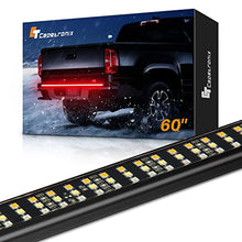 Load image into Gallery viewer, New 60'' Tailgate Light Bar, CT CAPETRONIX Triple-Row Aluminum Truck Tailgate Light Bar, Waterproof No-Drill Install Full-Featured Reverse Running Brake Turn Signal Tailgate Light.…