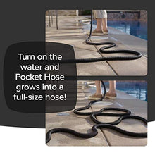 Load image into Gallery viewer, Pocket Hose Original Silver Bullet Water Hose by BulbHead - Expandable Garden Hose That Grows with Lead-Free Aluminum Connectors - Safe Drinking Water Hose (100 Feet)