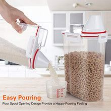 Load image into Gallery viewer, TBMax Rice Storage Container 5 Lbs, Small Airtight Dry Food Container for Flour Cereal Pasta Kitchen Pantry Organization -Red