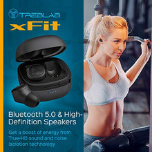 Load image into Gallery viewer, TREBLAB xFit - Truly Wireless Earbuds of 2019 - True HD Sound Bluetooth 5.0 - Super Light, Premium Design, Best Sports Headphones for Workout & Running, Waterproof IPX6, Noise Cancelling (Renewed)