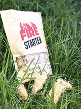 Load image into Gallery viewer, GTS Fire Starter for Charcoal and Firewood, Super Fast Lighting, Perfect for BBQ, Campfire and Fireplace, All Natural, Long 8-10min Burn, Waterproof and Sealed Pack, 25 pcs