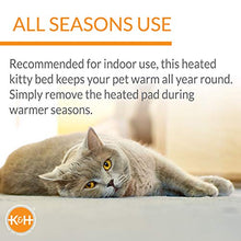 Load image into Gallery viewer, K&H Pet Products Thermo-Kitty Fashion Splash Mocha Large 16 X 22 Inches
