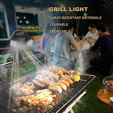 Load image into Gallery viewer, RVZHI Grill Light for BBQ, Gifts for Men Father, 180° Durable Flexible Barbecue Light for Night Outdoor, 10 Super Bright LED Lamps Grill Lighting Accessories for Grill Handle, Included 3 Battery