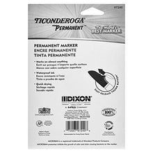 Load image into Gallery viewer, TICONDEROGA RediSharp Permanent Markers, Fine Point, Set of 4 Markers, Red, Black, Green and Blue (97240)