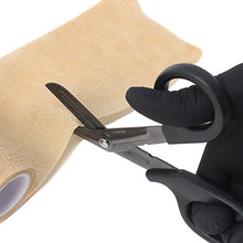 Load image into Gallery viewer, Ever Ready Titanium Bonded Bandage Shears 7 1/4" Bent, Tactical Stealth Black