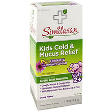 Load image into Gallery viewer, Similasan Kids Cold & Mucus Relief Syrup Plus Echinacea 4 Oz