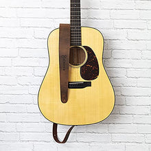 Load image into Gallery viewer, Martin Guitar Vintage Leather Guitar Strap, Adjustable Brown Acoustic-Guitar Strap