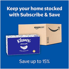 Load image into Gallery viewer, Kleenex Ultra Soft Facial Tissues, 8 Flat Boxes, 120 Tissues per Box (960 Total Tissues)