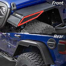 Load image into Gallery viewer, OEDRO Fender Flares w/ Signal Lights Compatible with 2018-2022 Jeep Wrangler JL & JLU Unlimited (2-Door & 4-Door), Off-Road Widened Steel Front & Rear 4 PCS Set