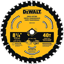 Load image into Gallery viewer, DEWALT Circular Saw Blade, 8-1/4-Inch, 40-Tooth (DWA181440)