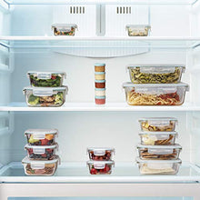 Load image into Gallery viewer, Razab 35 Pc Set Glass Food Storage Containers with Lids - Glass Meal Prep Containers Airtight Glass Bento Boxes BPA-Free 100% Leak Proof (15 lids,15 glass & 5 Plastic Sauce/Dip Containers)