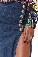 Load image into Gallery viewer, PETER DUNDAS Blue Denim Skirt, 42IT