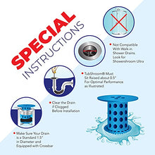 Load image into Gallery viewer, TubShroom Revolutionary Tub Drain Protector Hair Catcher/Strainer/Snare, Blue