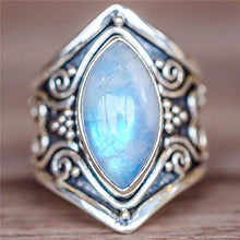 Load image into Gallery viewer, Tripmark Vintage Silver Ring 925 Silver Natural Moonstone Women Jewelry Elegant Gemstone Wedding Ring (9)