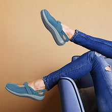 Load image into Gallery viewer, Orthofeet Proven Heel and Foot Pain Relief. Extended Widths. Best Orthopedic Bunions Diabetic Women's Mary Jane Shoes Sanibel Blue