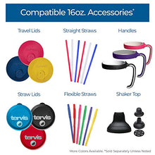 Load image into Gallery viewer, Tervis Clear & Colorful 16oz Made in USA Double Walled Insulated Tumbler, 16 oz, Turquoise Lid