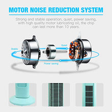 Load image into Gallery viewer, R.W.FLAME Tower Fan with Remote Control, Standing fan for office, Oscillating fan for home with children/pets/elders,Time Settings,LCD display,45W,Oscillation, 36", Green