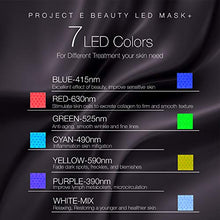 Load image into Gallery viewer, Project E Beauty Photon Skin Rejuvenation Face & Neck Mask | Wireless LED Photon Red Blue Green Therapy 7 Color Light Treatment Anti Aging Spot Removal Wrinkles Whitening Facial Skin Care Mask