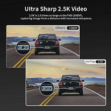 Load image into Gallery viewer, VanTop H610 10" 2.5K Mirror Dash Cam for Cars with Full Touch Screen, Waterproof Backup Camera Rear View Mirror Camera, Enhanced Night Vision with Sony Starvis Sensor, Parking Assistance