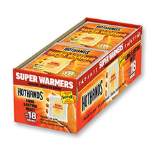 Load image into Gallery viewer, HotHands Body & Hand Super Warmers - Long Lasting Safe Natural Odorless Air Activated Warmers - Up to 18 Hours of Heat - 40 Individual Warmers