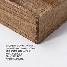 Load image into Gallery viewer, Kirigen Wood Stash Box with Lid - Decorative Boxes for Crafts, Sewing, Keepsake, Memory - Wooden DIY Storage Box Stash Jewelry - Wooden Boxes for Home Office Storage Dark Brown (SNH-DBR)