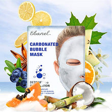 Load image into Gallery viewer, Ebanel 10 Pack Carbonated Bubble Clay Mask, Deep Cleansing Face Mask for Acne and Pores, Detox Volcanic Ash and Bentonite Clay Mask with Collagen Peptides, Vitamin C, Hyaluronic Acid, Niacinamide