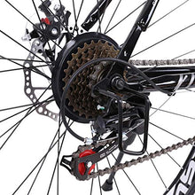 Load image into Gallery viewer, Lroplie R2 Commuter Aluminum Road Bike 21 Speed 700C Wheel Suspension Fork Rear Suspension Bicycles for Intermediate to Advanced Riders (Road Black 21 Speed)