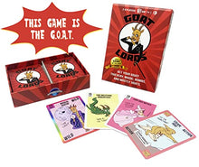 Load image into Gallery viewer, Goat Lords by Gatwick Games | Hilarious, Addictive & Competitive Card Game with Goats! | Best Card Games for Families, Adults, Teens, and Kids | Great Game Gift and Travel Games | 2-6 Players