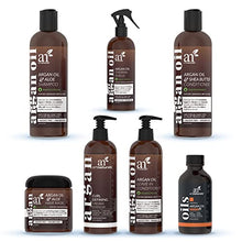 Load image into Gallery viewer, artnaturals Argan Oil Gift Set - Argan Bargain Set Includes - Shampoo and Conditioner, Hair Mask, Leave In Conditioner, Thermal Hair Protector Spray Curl Defining Cream and Argan Oil