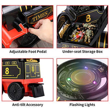 Load image into Gallery viewer, TEMI Ride On Toy Powered Train with Track Early Educational Electric Vehicle Kids Riding Car w/ Lights & Sounds Storage Seat Gift for Children Baby Toddlers Boys & Girls Age 2-6