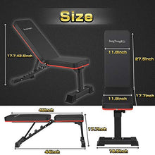 Load image into Gallery viewer, BangTong&Li Adjustable Bench,Utility Weight Bench for Full Body Workout- Multi-Purpose Foldable