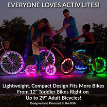 Load image into Gallery viewer, Activ Life Bicycle Spoke Lights (2 Tires, Color-Changing) Fun Accessory for Cool Beach Cruisers, Top Mountain, BMX Trick, Road, Recumbent, Commuting, Tandem, Kids & Folding Bike Best Wheel Lights