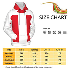 Load image into Gallery viewer, Peru Flag 1 Print Hoodies Kids 3D Print Sweatshirts Long Sleeve Pullover Hoodies with Pocket for Teen Boys and Girls Black