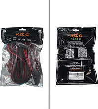 Load image into Gallery viewer, KUNCAN 12FT Sae to Sae 2 Pin Extension Cable DC Power 16awg Heavy Duty Battery Quick Disconnect/Connect Wire Harness with Sae Connectors with Dust Cap