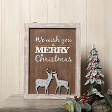 Load image into Gallery viewer, Valery Madelyn 16x12 inch Merry Christmas Wood Signs,Household Rustic Wooden Plaques,Decorative Hanging Wooden Sign Wall&Door Decor Art for Holiday Decoration