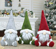 Load image into Gallery viewer, Farmhouse Winter Seasonal Holiday Decor Christmas Decorations - Gnome Sign with 3 Gnome Plush - 4 Piece Set (Gnome for The Holidays)