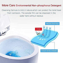 Load image into Gallery viewer, Automatic Toilet Bowl Cleaner Tablets Bathroom Toilet Tank Cleaner,Blue Toilet Bowl Bubbles,Strong Detergent Ability,Long-lasting 300 brushes,Mild Fresh Pine Scent(18 Pack)