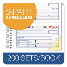 Load image into Gallery viewer, TOPS Money/Rent Receipt Book, 2-Part, Carbonless, 11 x 5.25 Inches, 4 Receipts/Page, 200 Sets per Book (4161)