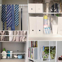 Load image into Gallery viewer, 2 Pack Spring Tension Curtain Rod Adjustable 28-43 Inches,5/8" Diameter, White,Small Short Expandable Spring Loaded Curtain Tension Rods For Window, Bathroom, Cupboard,Kitchen